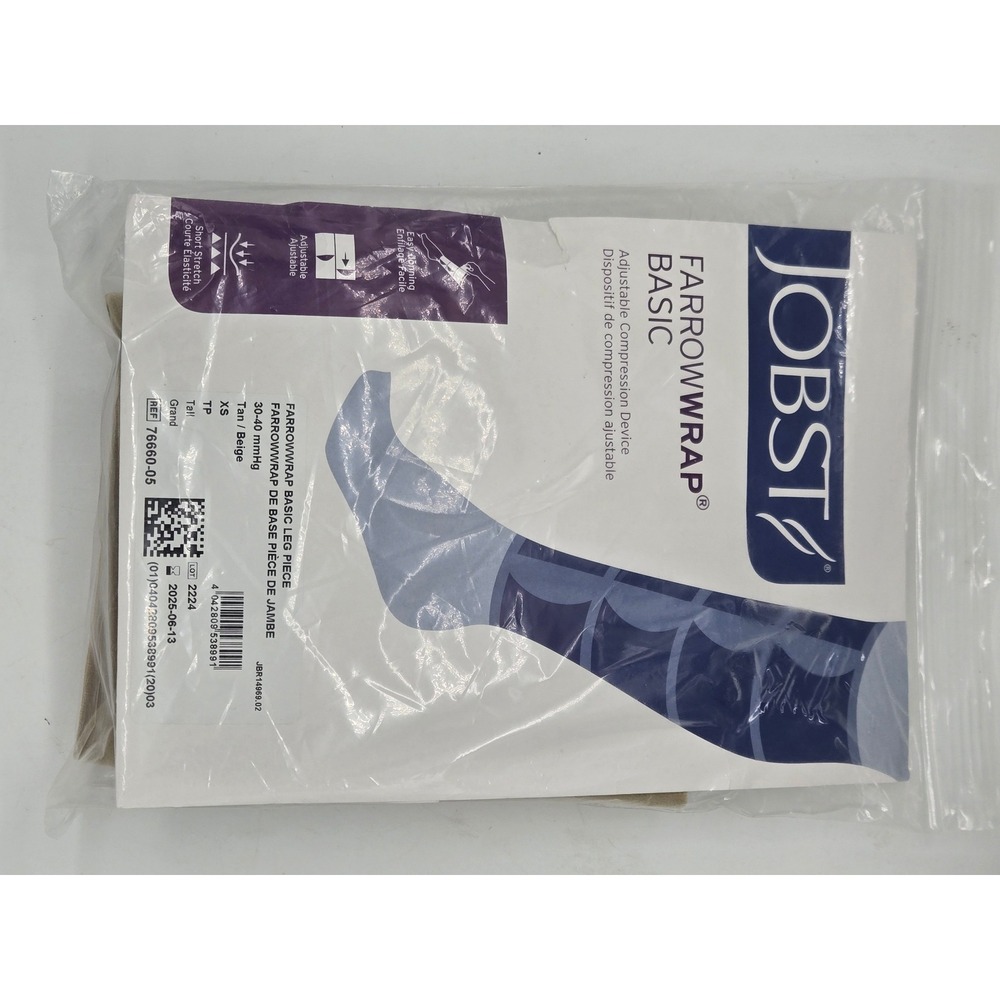 Jobst FarrowWrap Basic Leg Piece 30-40 mmHg XS Tall Tan Beige 76660-05